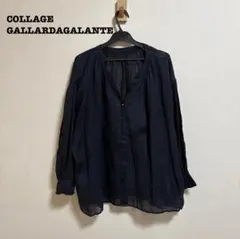 コラージュガリャルダガランテ ラミー2wayブラウス リネン 麻 シアー