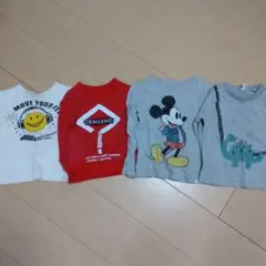 【子供服】子供用Tシャツセット（4枚）【まとめ売り】