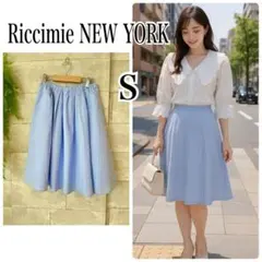 RiccimieNEW YORK S水色ストライプスカート百貨店ブランド夏コーデのサムネイル