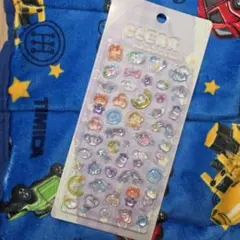 日本製　クリアぷくぷく キャンディシール 紫 ボンボンドロップシール 吉田産業