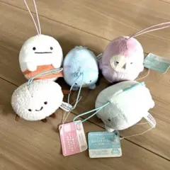 ゴムひも付きマスコット　すみっコぐらし 5個セット