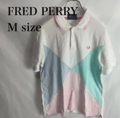FRED PERRY フレッドペリー ポロシャツ Mサイズ 爽やかマルチカラーのサムネイル