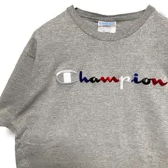 FBXC ロゴ Tシャツ グレー チャンピオン 刺繍 ワンポイント スポーツ