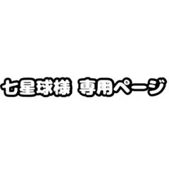 七星球様 専用ページ