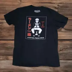 NARUTO ナルトt ラーメン一楽 アニメ キャラ古着 メンズ ブラックLのサムネイル