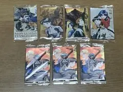 新世紀エヴァンゲリオン ウエハースカード 7枚 未開封品 重複あり