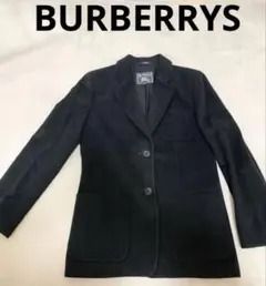 バーバリーズ テーラードジャケット カシミア混　ブラック　38
