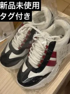 COLZA スニーカー ホワイト レッド ブラック Mサイズのサムネイル