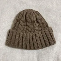 無印良品　 ニットキャップ ブラウン