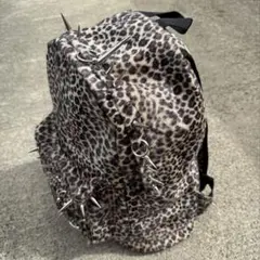 [Import] Leopard fur punk Backpack Y2K