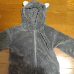 GU フリースジャケット 150cm グレー