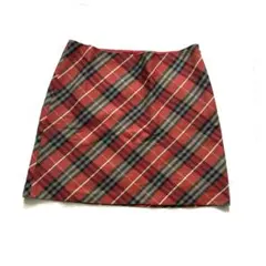 BURBERRY BLUE LABELノバチェック台形スカート赤38サイズ