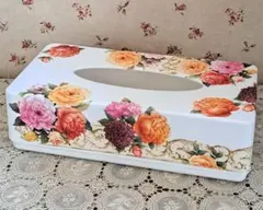 デコパージュ薔薇雑貨**ソフトパックティシュケース**♪クラッシック