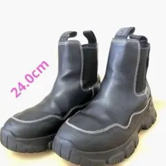SHAKA × MURUA サイドゴアブーツ ブラック 24.0cmのサムネイル