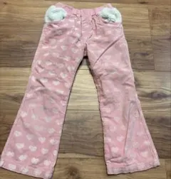 ハート柄 コーデュロイパンツ 120cm