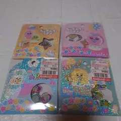 おはじきシールフレーク　おぱんちゅうさぎ　んぽちゃむ