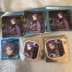 ブルーロック スマイルベースカフェ 御影玲王 コースター 特典ステッカー　缶バ