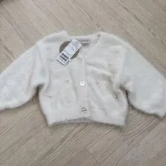 プティマイン　シャギーニットカーディガン