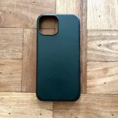 アップル　iphone13mini用　純正レザーケース　セコイアグリーン