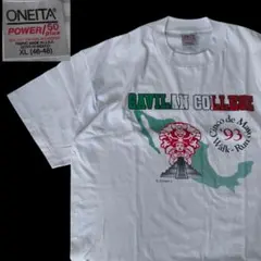 90s ビンテージ　ONEITA シングルステッチ　ガビラン大学Tシャツ XL