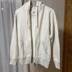 UNIQLO フルジップパーカー M ホワイト
