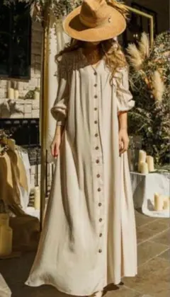 良品　Glam Lips レースアップデザインオールインワン　コットンリネン 良品 Glam Lips レースアップデザインオールインワン コットンリネン