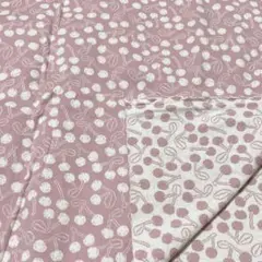 ニット生地　マフォン　チェリー