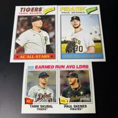 topps heritage ポール・スキーンズ タリク・スクーバル wbc