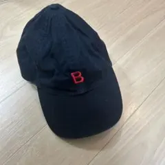 override ベースボールキャップ ブラック B刺繍