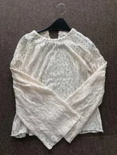 ZARA レース ブラウス S