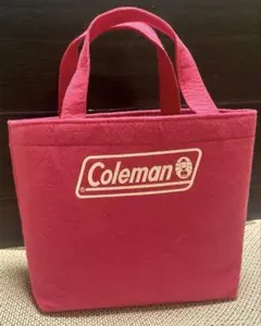 新品未開封　Coleman　コカコーラ　フェルトトートバッグ　ピンク