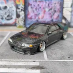 ホットウィールカスタム 日産 GTR R34 全塗装深リム☆トミカ改造