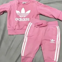 adidas ベビー　セットアップ 70cm ピンク
