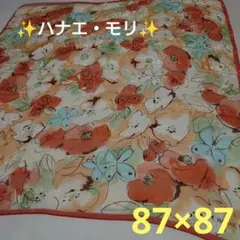 ✨ハナエ・モリ✨スカーフ✨87×87✨SILK100%✨のサムネイル