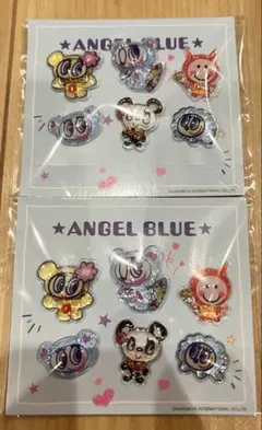 ナルミヤキャラクターズ ぷっくりシール エンジェルブルー 2個 セブン限定