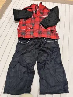 POCKET BEAR スキーウェア 120cm赤黒