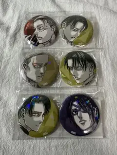 進撃の巨人 アニーク 巨人大戦 缶バッジ リヴァイ エルヴィン ハンジ エレン