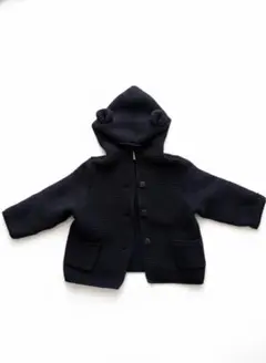 GAP ネイビー フード付きカーディガン 5-12ヶ月