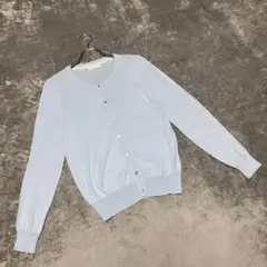 【アフタヌーンティー】（M）ニットカーディガン リブ切り替え カジュアル 長袖