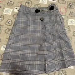 チェック柄スカート グレー系　INGI