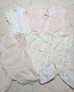 【まとめ売り】 新生児 アカチャンホンポ 6枚 50〜60 短肌着 コンビ肌着