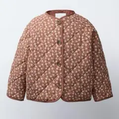 【新品タグ付】ZARA ザラ フラワープリントナイロンジャケット【116㎝】