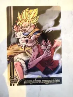 ドラゴンボール×ワンピース ジャンプ40周年 森永ウエハースカード 悟空