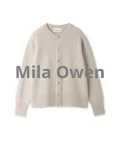 美品★ミラオーウェン ミドルゲージアンサンブルカーデ アイボリー サイズ1