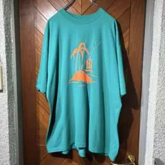 古着 80's シングルステッチ USA製 プリントTシャツ 宗教