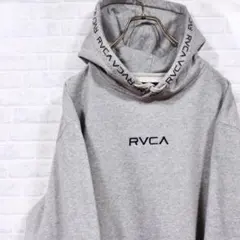 RVCA センターロゴ刺繍 パーカー ルーカ スウェット グレー