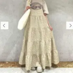 【merry jenny】ティアードキャミワンピース / ロング丈 / フレア