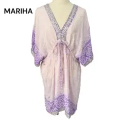 MARIHA 花のドレス ラベンダー シルク100% Fのサムネイル