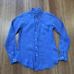 Polo Ralph Lauren リネン長袖シャツ ブルーのサムネイル