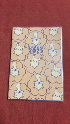 【未使用】ミスド福袋 2025 ポケモン スケジュールン帳 メモ帳 ピカチュウのサムネイル